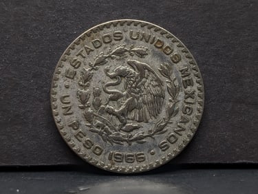 1966 Mexico Fat Man Silver Peso