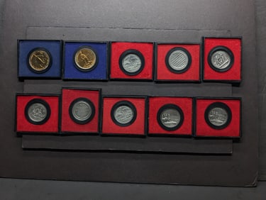 Lot of Ten Various America's First & Bicentennial Medals