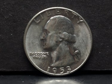 **GEM BU** 1853-S Washington Silver Quarter