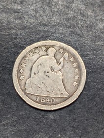 **VG - BETTER DATE** 1840-O w/ Drapery Seated Liberty Half Dime