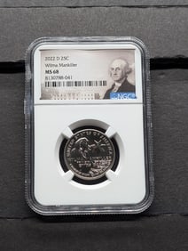 2022-D Wilma Mankiller Quarter - NGC MS68