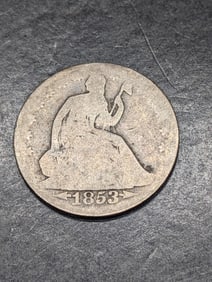 **AG DETAILS** 1853-O w/ Arrows Seated Liberty Half Dollar