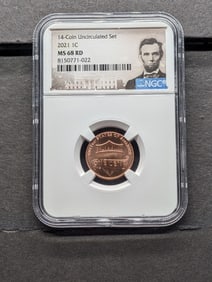 2021 Lincoln Shield Cent - NGC MS68 RD
