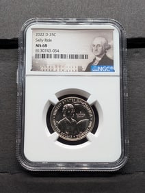2022-D Sally Ride Quarter - NGC MS68