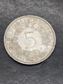 1963-F Germany 5 Silver Marks
