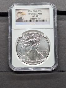 2014 American Silver Eagle - NGC MS69 *First Release*
