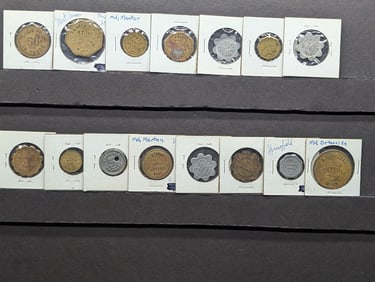 Grab Bag of Various Vintage U.S. Tokens