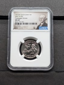 2021-D Tuskegee Airmen Quarter - NGC MS68