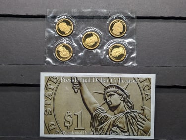 Presidential Dollar Collection in Gem Proof Condition