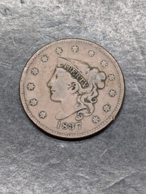 **FINE/VF** 1837 Coronet Head Large Cent