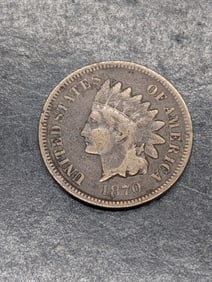 1870 Indian Head Cent **SEMI-KEY DATE - VG/FINE**