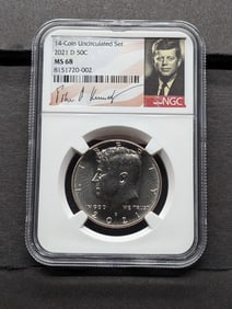 2021-D Kennedy Half Dollar - NGC MS68 w/ Signature