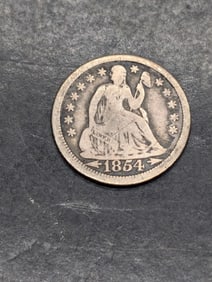 **FINE - BETTER DATE** 1854-O w/Arrows Seated Liberty Dime