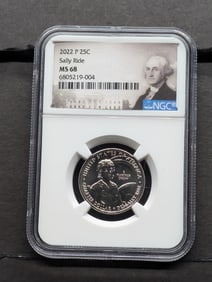 2022-P Sally Ride Quarter - NGC MS68
