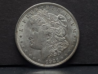 1921-D Morgan Silver Dollar - Crisp Unc.