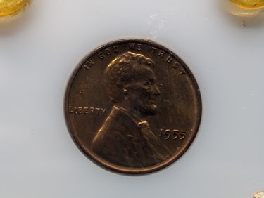 1955 Lincoln Wheat Cent in Capital Case