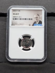 2022-P Roosevelt Dime - NGC MS68 FT