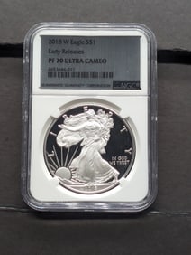 2018-W PROOF American Silver Eagle- NGC PF70 ULTRA CAMEO *Early Release*