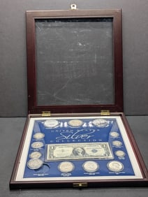 United States Silver Collection in Nice Wooden Display Box