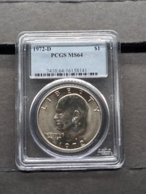 1972-D Eisenhower Dollar - PCGS MS64