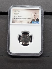 2022-P Roosevelt Dime - NGC MS68 FT