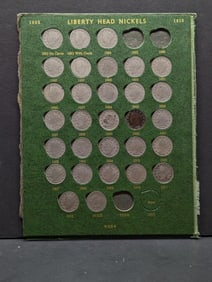 ALMOST COMPLETE! 1883-1912 Liberty Head V-Nickel Collection - Includes Some Better Dates