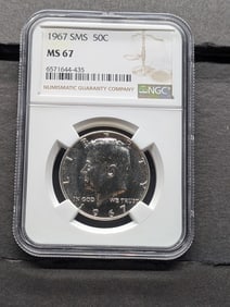 1967 SMS Kennedy Half Dollar - NGC MS67