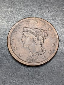 1840 Braided Hair Large Cent