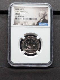 2022-D Anna May Wong Quarter - NGC MS67