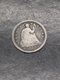 1853 w/ Stars Seated Liberty Half Dime