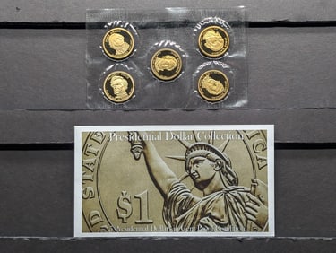 Presidential Dollar Collection in Gem Proof Condition