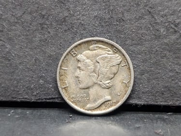 1917-S Mercury Dime. Choice AU.
