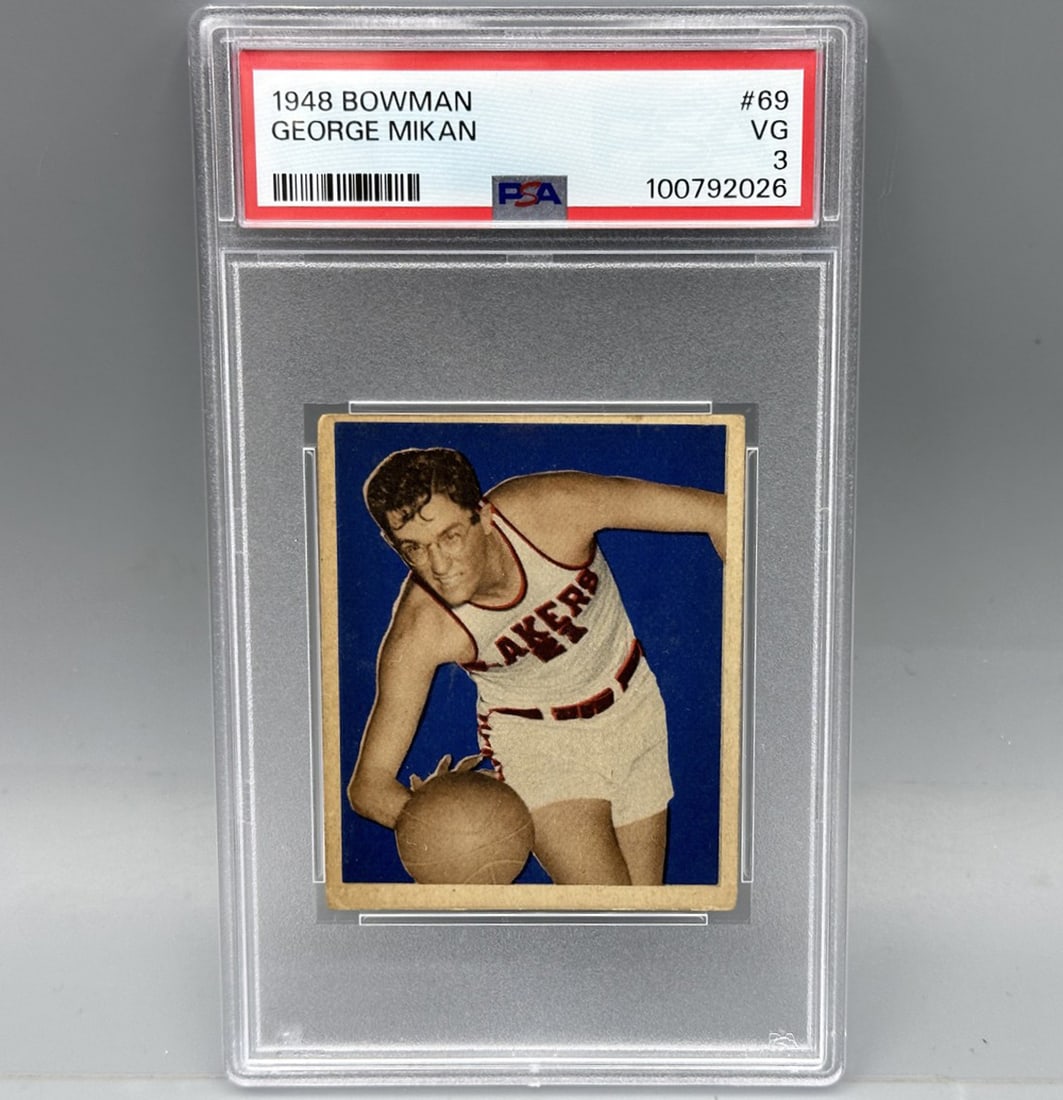 1948 Bowman George Mikan RC #69 PSA 3 - Hall of Famer - Iconic Card (1 of 4)