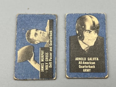 1949-50 Topps Felt Backs James Murphy RC #60 & Arnold Galiffa RC #28