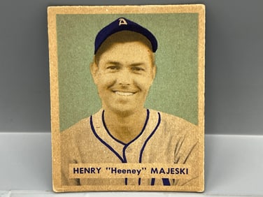 1949 Bowman Hank Majeski Printed Name RC Variation SP #127