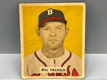 1949 Bowman Bill Salkeld Name On Front RC Variation SP #88