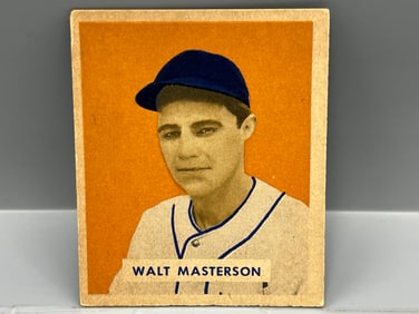 1949 Bowman Walt Masterson High Number RC #157