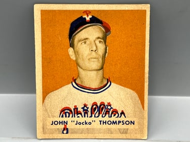 1949 Bowman Jocko Thompson High Number RC #161