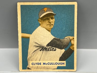 1949 Bowman Clyde McCullough High Number RC #163