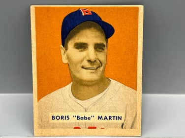 1949 Bowman Babe Martin High Number RC #167