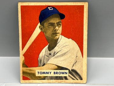 1949 Bowman Tommy Brown High Number RC #178
