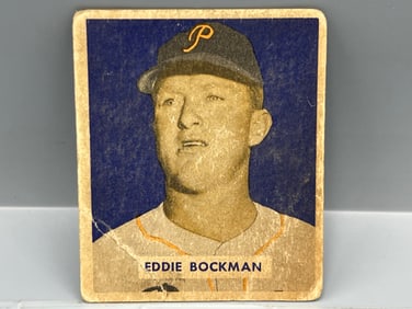 1949 Bowman Eddie Bockman High Number RC #195