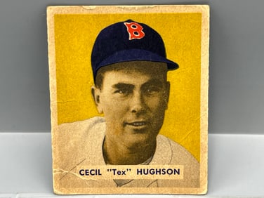 1949 Bowman Tex Hughson High Number RC #199