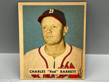 1949 Bowman Red Barrett High Number RC #213