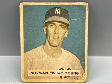 1949 Bowman Babe Young Uncorrected Error High Number #240 - Last Card In Set