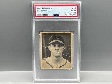 1948 Bowman Stan Musial RC #36 PSA Good 2