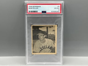 1948 Bowman Bob Feller RC #5 PSA VG-EX 4