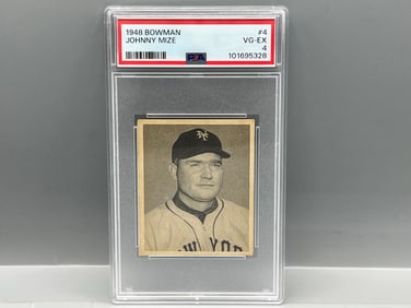 1948 Bowman Johnny Mize RC #4 PSA VG-EX 4