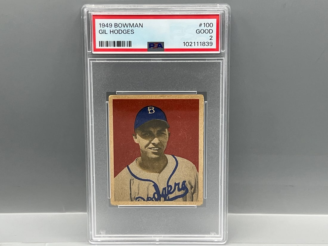 1949 Bowman Gil Hodges RC #100 PSA Good 2 (1 of 2)