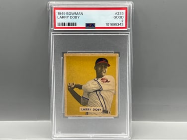 1949 Bowman Larry Doby High Number RC #233 PSA Good 2